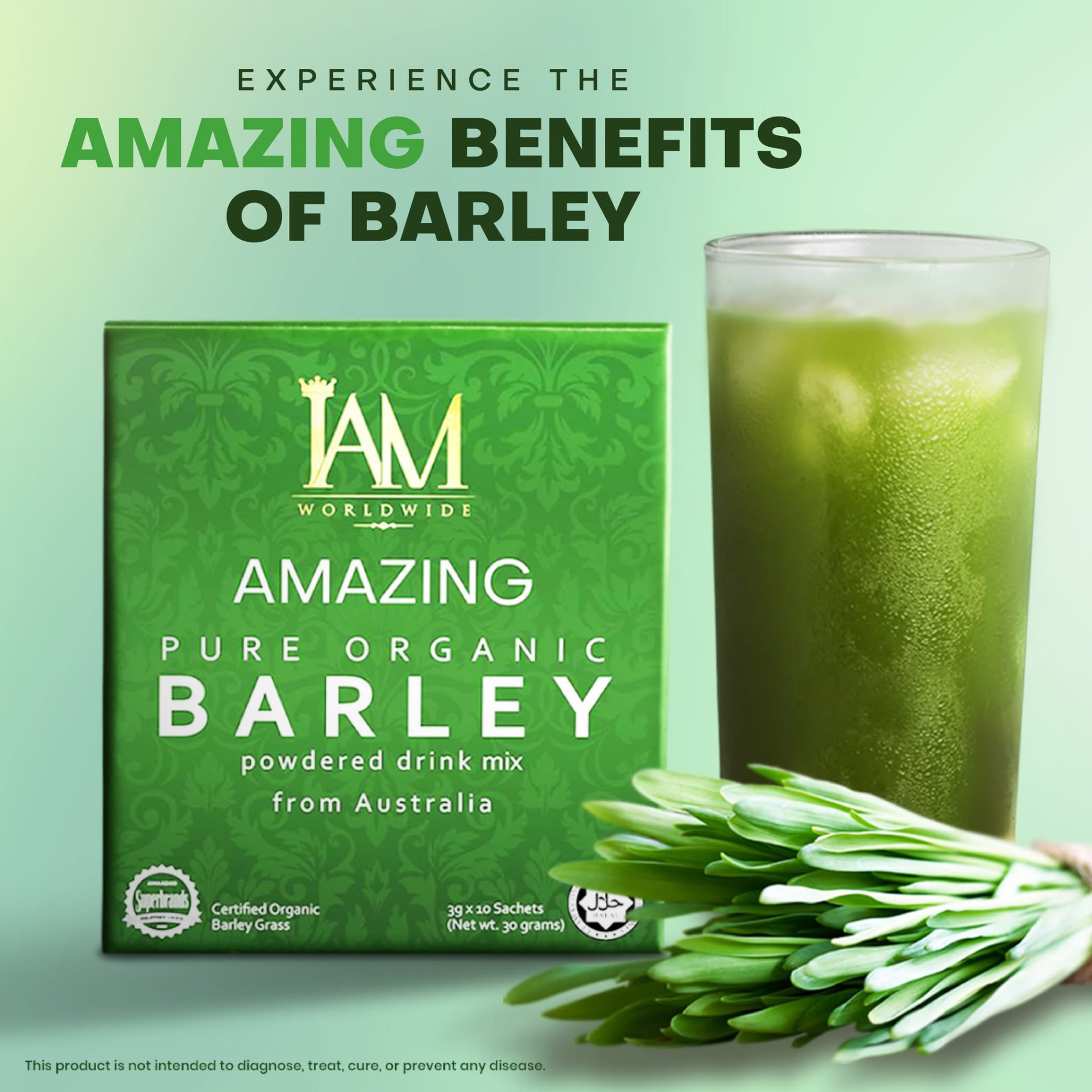 Experience the amazing benefits of barley with a chilled barley drink