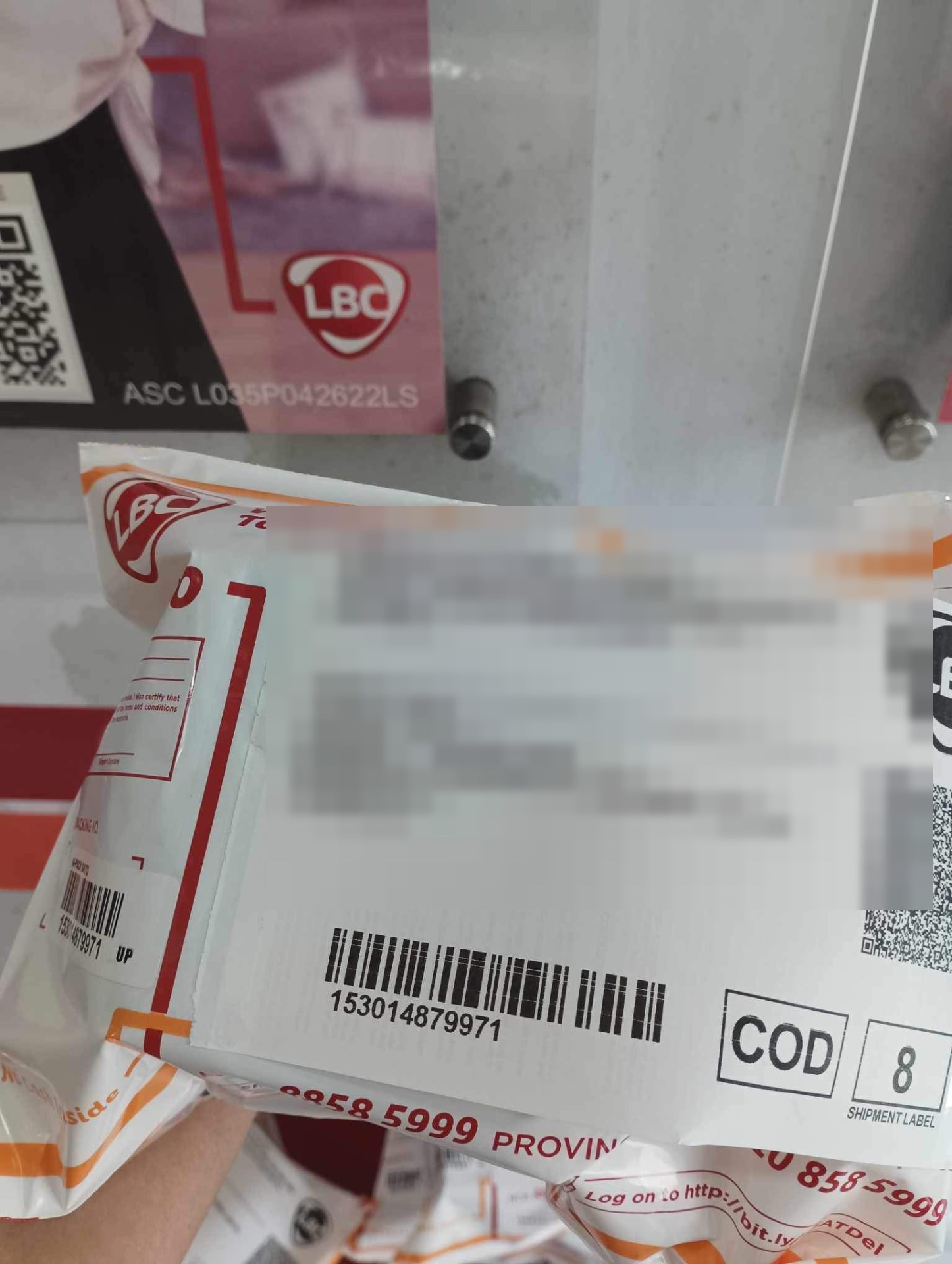 COD parcel via LBC Express — Manila