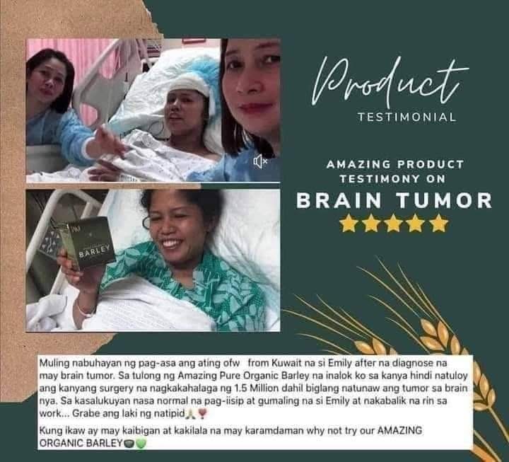 Amazing Pure Organic Barley testimonial on Brain Health