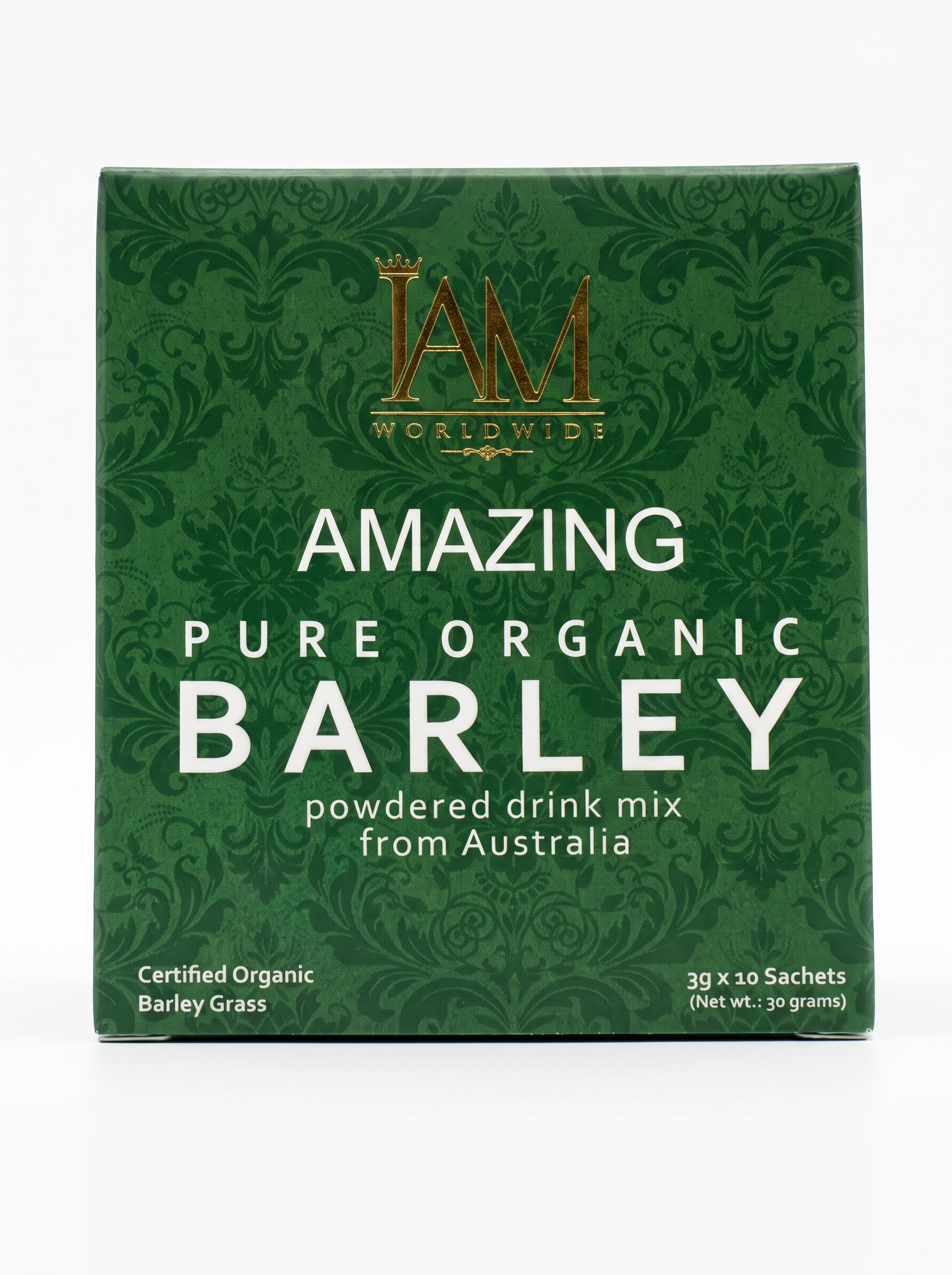 Amazing Pure Organic Barley box front packaging