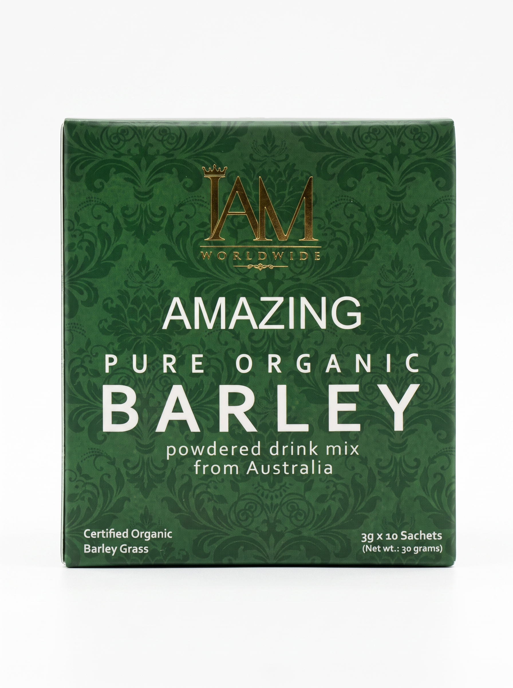 Amazing Pure Organic Barley box front view